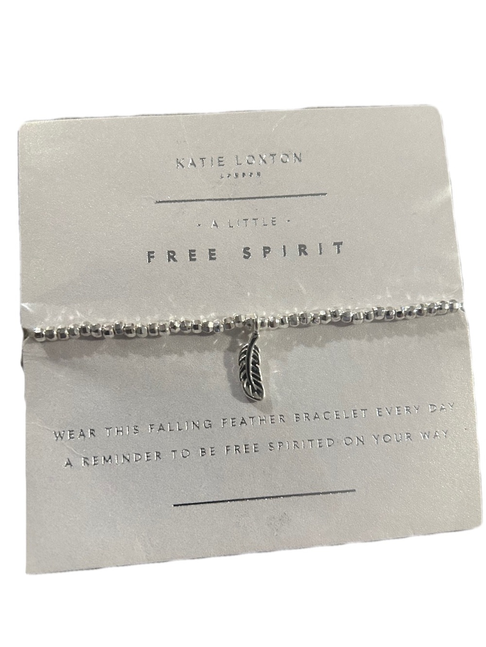 Katie Loxton London Free Spirit Feather Bracelet